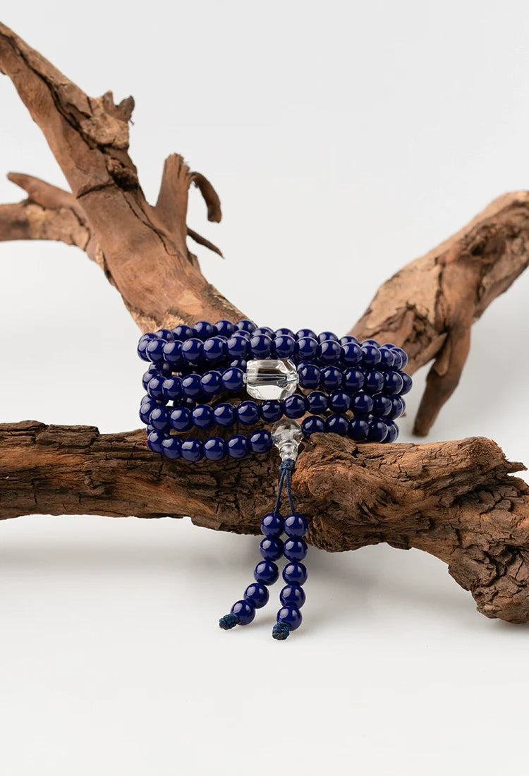 Buddha3bodhi 8mm Lapis Lazuli Bracelet 108 Bead Mala High Quality Prayer Beads
