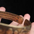 Tibetan Copper Bracelet Six-Syllable Mantra Vajra Pestle Bangle