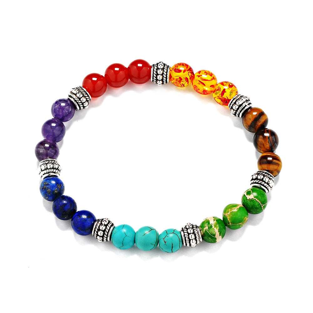 7 Chakra Stones Bracelet Yoga Energy Bracelet Chakra Healing Bracelet for Meditation