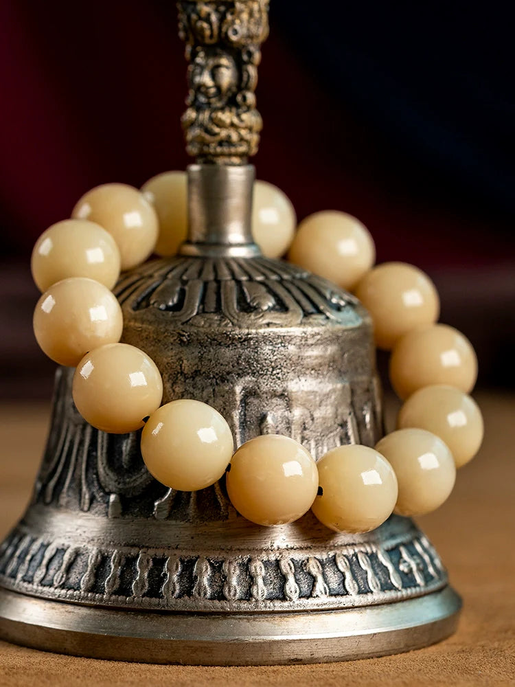 Buddha3bodhi Natural Old Camel Bone Buddha Bead Bracelet 15-16mm