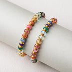 S925 Silver Natural Crystal Rainbow Multi-Gemstone Bracelet