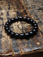 Ebony Wooden Beads Meditation  Beads Bracelet