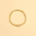 Natural Rutilated Quartz Handmade Beaded Pixiu Feng Shui Bracelet