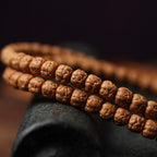 Premium Tibetan Buddha Hand Rudraksha Bodhi 108 Mala – Unisex Bracelet