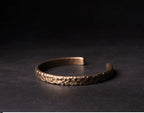 Tibetan Vintage Handmade Brass Cuff Bracelet Couple Jewelry for Spiritual Balance