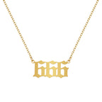 Stainless Steel Necklace Angel Number Necklace 111-999 for Women