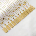 12 Zodiac Sign Pendant Necklace – 18K Gold-Plated Titanium Steel