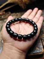 Ebony Wooden Beads Meditation  Beads Bracelet