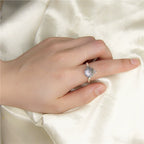 Six-Character Prayer Wheel Mantra Ring S925 Silver Jewelry Opening Adjustable