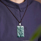Natural Blue Water Jadeite Dragon Pendant – A-Grade Jade, Powerful Zodiac Dragon Talisman