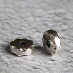 S925 Silver, Non-spaced Beads Straight Cut Irregular Spacer DIY Jewelry Accessories