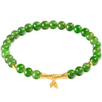 Natural Aged Green Hetian Jade Bamboo Segment Bracelet for Women – Authentic Jade Jewelry