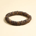 Natural Hainan Agarwood Tablets Bead Bracelet