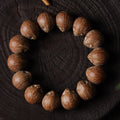 Natural Purple Golden Rat Wenwan Bracelet – Round Beads, Rat Front Cat Back Design