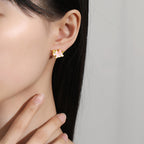 S925 Sterling Silver Rainbow Unicorn Women’s Earrings – Holiday Gift for Christmas & New Year