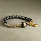 Natural Golden Obsidian Bracelet For Protection & Abundance