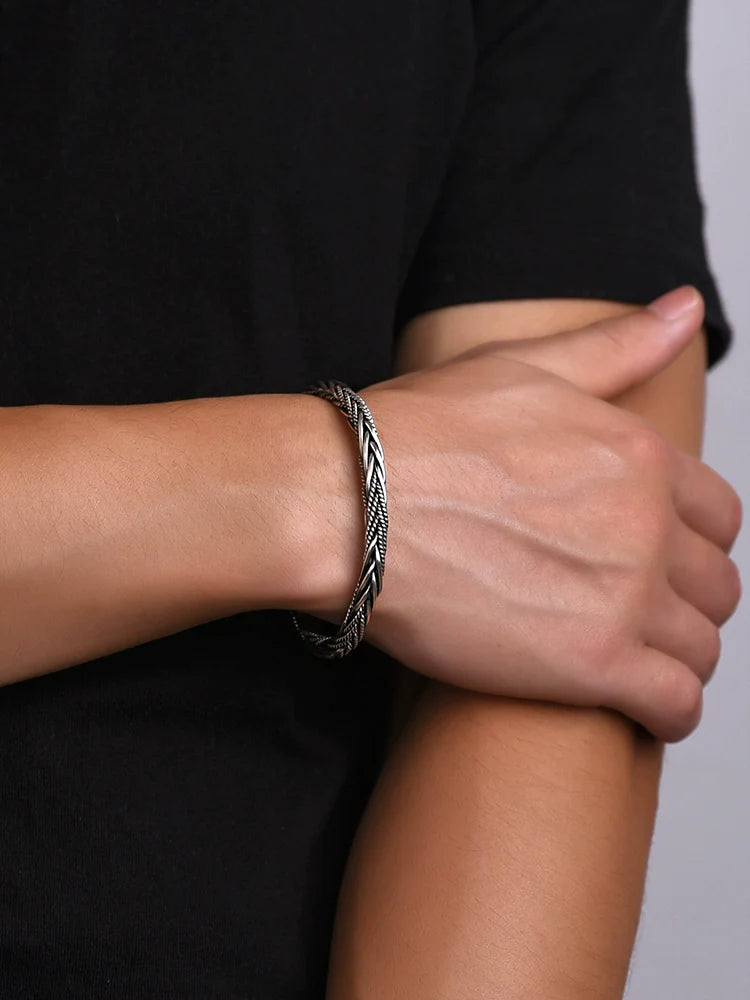 Buddha3bodhi Pure Silver Woven Vintage Bracelet