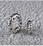 S925 Silver, Crater Card Ring Running Ring DIY Bracelet Small Silver Ring Accessories