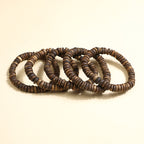 Natural Hainan Agarwood Tablets Bead Bracelet