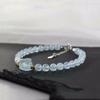 Aquamarine Rabbit Bracelet Fine Pearl Bracelet