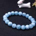 Buddha & Karma Blue Aquamarine Calming Bracelet - Grounding & Soothing