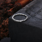 925 Sterling Silver Irregular Wrinkle Ring