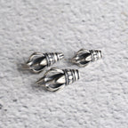 S925 Silver, Vajra Pestle, Tibetan Bracelet Jewelry, Disciple Bead Accessories, Rope End Pendant DIY Accessories
