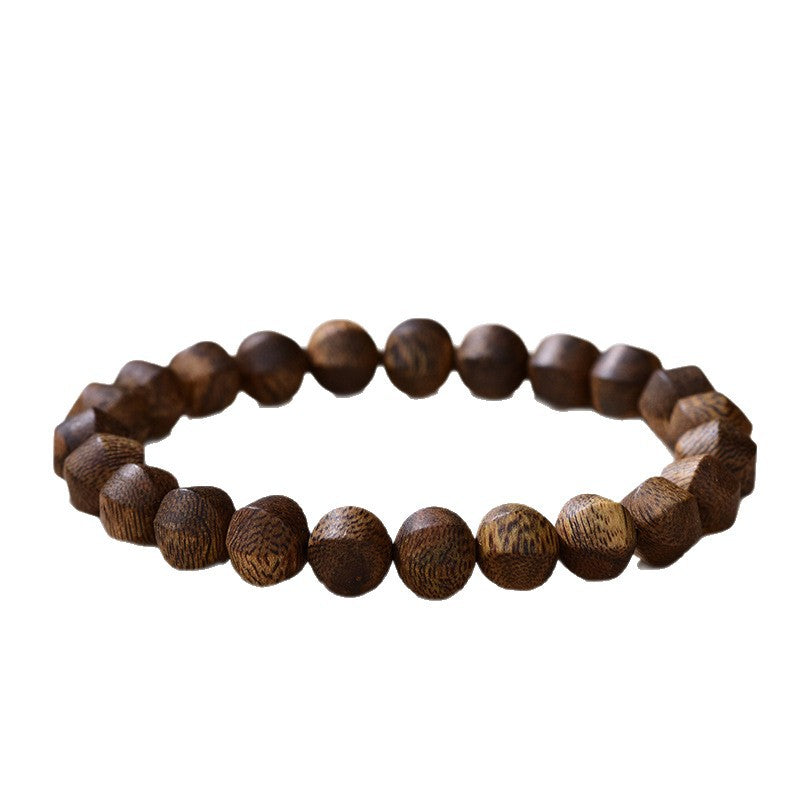 Premium Agarwood Lantern Bead Bracelet for Men and Women