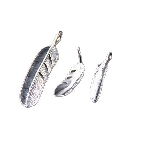 925 Sterling Silver Feather Pendant