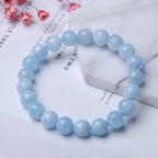 Buddha & Karma Blue Aquamarine Calming Bracelet - Grounding & Soothing