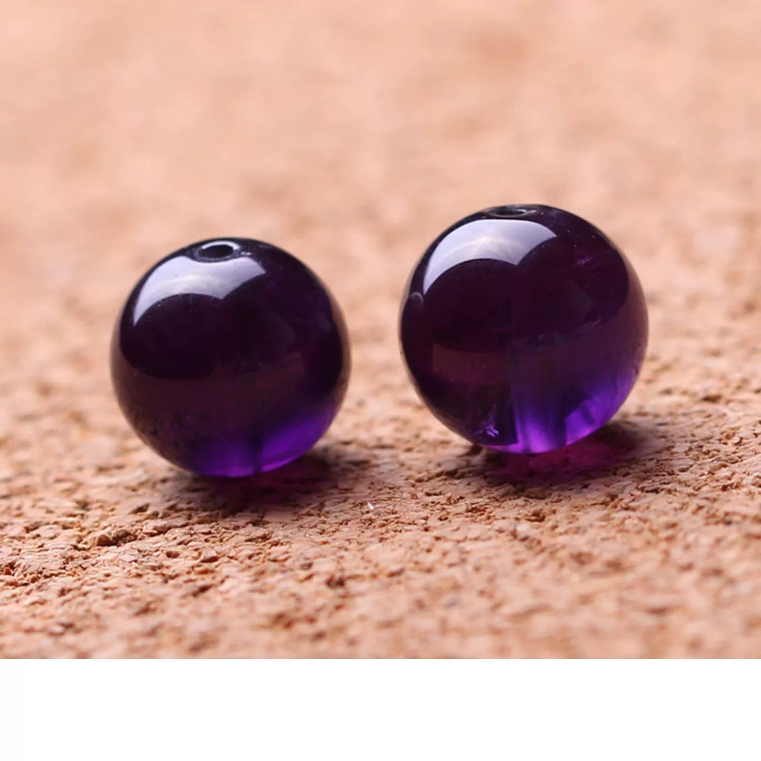 5A Grade Natural Deep Purple Amethyst Beads from Uruguay
