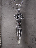 S925 Sterling Silver Body Protector Vajra Pestle Pendant