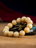 Buddha3bodhi Natural Old Camel Bone Buddha Bead Bracelet 15-16mm