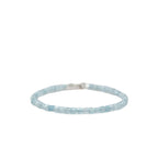 Aquamarine Bracelet Natural Crystal Sugar Cube Beads for Women
