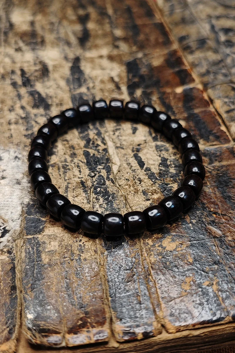 Natural Ebony Beads Meditation  Beads Bracelet