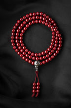 Buddha3bodhi 6mm Cinnabar 108 Bead Mala High-Quality Prayer Beads