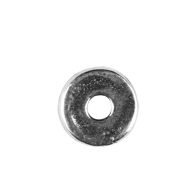 S925 Silver, Plain Glossy Tibetan Straight Cut Separator Gasket Bead Separator DIY Accessories