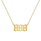 Stainless Steel Necklace Angel Number Necklace 111-999 for Women