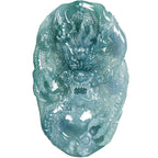 Natural Blue Water Jadeite Divine Dragon Guardian Pendant – A-Grade Jade, Zodiac Dragon Talisman