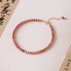 Natural Red Stone Bracelet DIY Design Simple Women's Bracelet