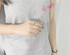 Vintage S925 Sterling Silver Adjustable Butterfly Ring for Women