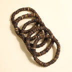 Natural Hainan Agarwood Tablets Bead Bracelet