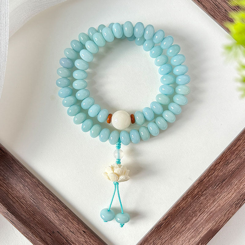Double-Wrap Bodhi Bead Bracelet – Elegant & Minimalist Styles in Soft, Serene Tones