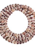 Tibetan Gabala Yak Bone 108 Beads Mala Bracelet for Meditation 10*8mm