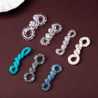 Tibetan Angled Cut Natural White Crystal, Pearl, Moonstone & Aquamarine Bracelet