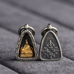 S925 Silver Four Buddhas Silver Gold Plated DIY Jewelry Accessories