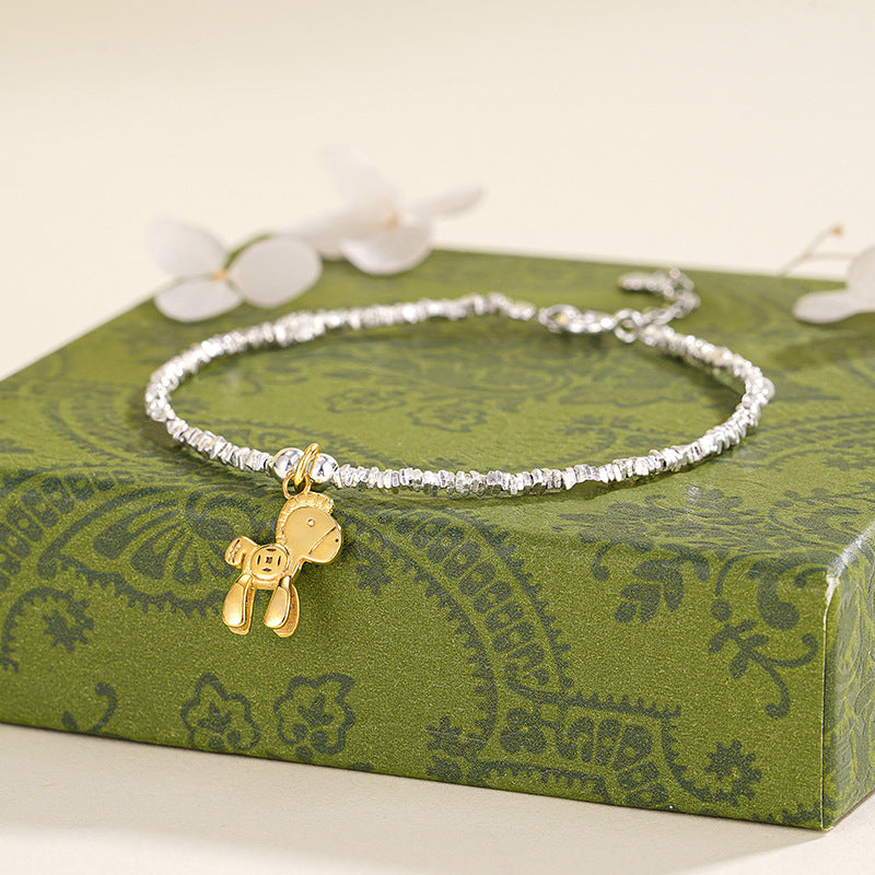 S925 Sterling Silver "Good Fortune" Women's Bracelet – Perfect Christmas & New Year Gift