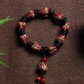 Natural Blood Lotus Bodhi Bracelet – Hand-Carved Lotus Handheld Prayer Beads