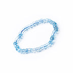 Tibetan Angled Cut Natural White Crystal, Pearl, Moonstone & Aquamarine Bracelet