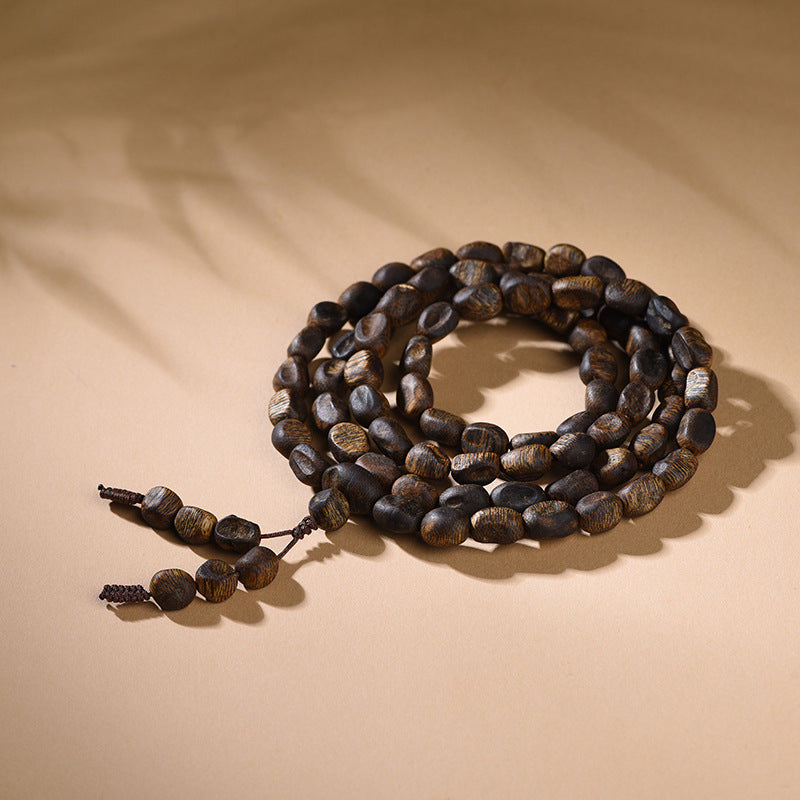 Natural Hainan Scarred Agarwood Bracelet